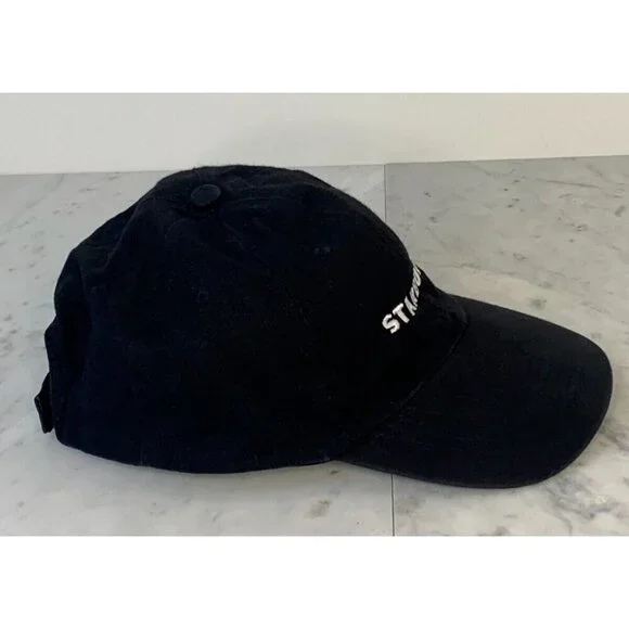 STARBUCKS Barista Cap Black Adjustable Strapback Hat Embroidered Uniform EUC - Picture 4 of 5